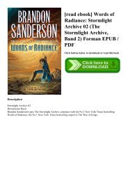 Words Of Radiance Epub
